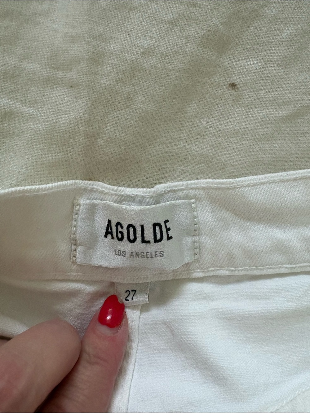 NWT Agolde Riley High Rise Straight Crop in WHIP - Picture 5 of 8
